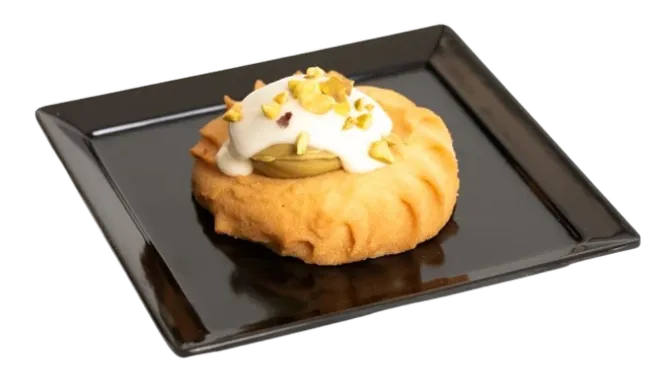 biscotto con pistacchio e granella di pistacchio