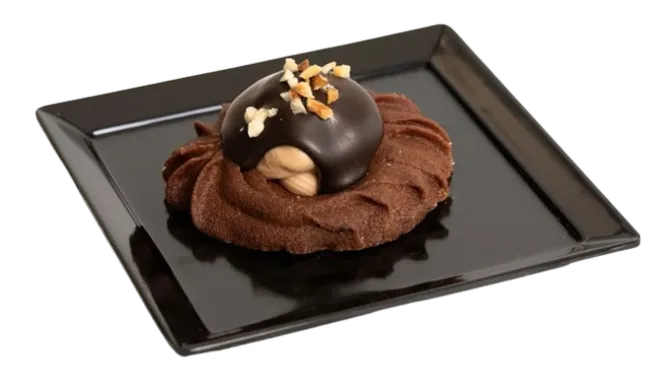 biscotto al cioccolato con crema nocciola