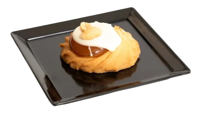 biscotto con caramello salato e arachidi