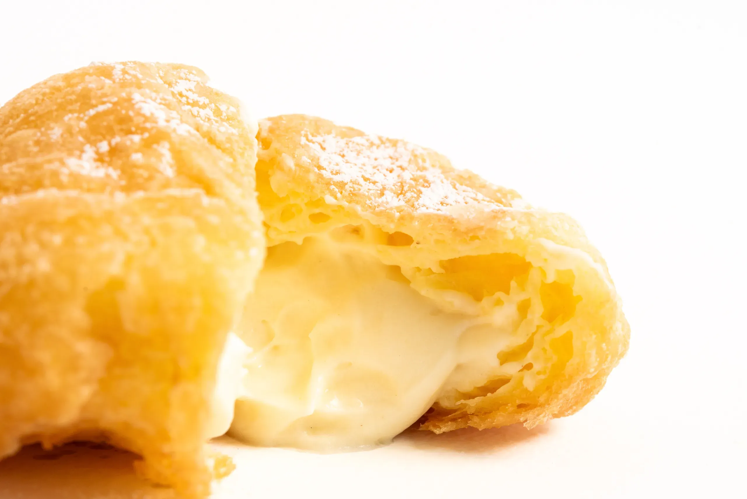 Zeppola fritta con crema